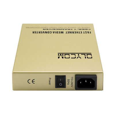 10/100Mbps Włókno optyczne Ethernet Niezarządzany konwerter medialny Podwójny światłowodowy 220V wejście AC