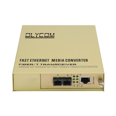 10/100Mbps Włókno optyczne Ethernet Niezarządzany konwerter medialny Podwójny światłowodowy 220V wejście AC