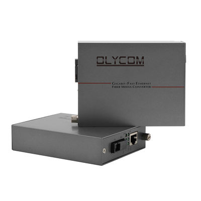 Gigabit Fiber Optic Ethernet Media Converter Single Fiber SC Port Niezarządzany 20KM