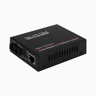 MTBF 50 000 godzin Gigabit Ethernet Media Converter 2 porty do montażu w szafie na kablu Cat6