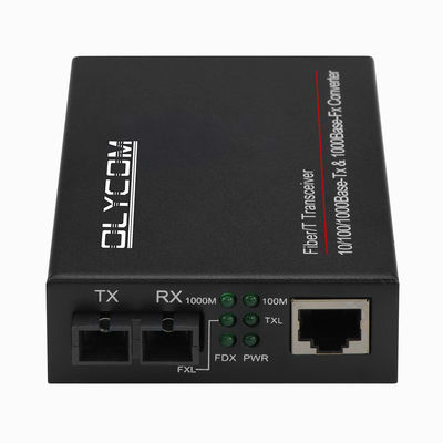 2 porty Gigabit Ethernet Media Converter Niezarządzany dupleks jedno-tryb multimodu Port SC