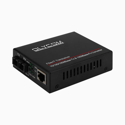 Gigabitowy konwerter mediów PoE 15,4W 30W niezarządzany aktywny PoE Duplex SM MM Fiber CE