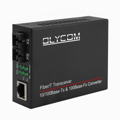 10/100M PoE Media Converter Włókno optyczne Ethernet 48V SC Włókno podwójne dla IPC CE