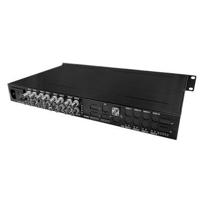 16 portów AHD CVI TVI CVBS Video to Fiber Converter HD 1080P CCTV Monitoring AC220V