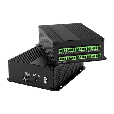 Zamknięcie w kontakcie suchym Konwerter światłowodowy Bidi Zamknięty 8 Port Rack Mountable