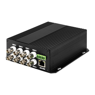 8 portów CCTV Video Audio Ethernet Dry Contact Fiber Media Converter Bidi D5V2A