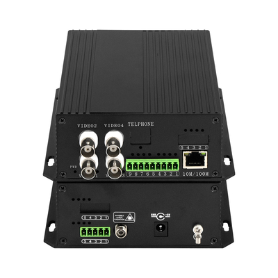 4 kanały CCTV Analog Video To Fiber Optic Converter Kompatybilny z NTSC/PAL/SECAM