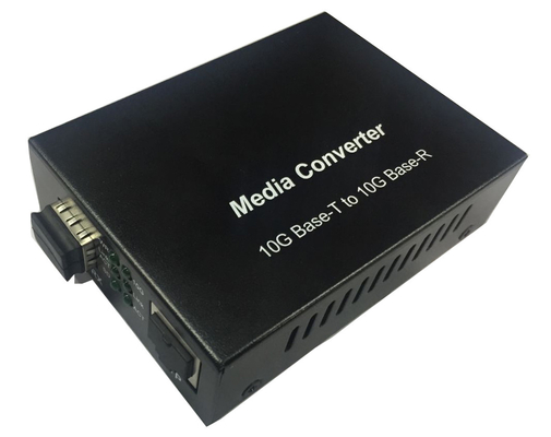 1000M 2.5G 5G 10G RJ45 do SFP + Auto Sensing Ethernet Media Converter 12VDC