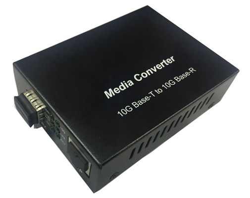 10G RJ45 SFP+ Media Converter 1000M 2.5G 5G Prędkość automatycznego wykrywania niezarządzana 12VDC CE