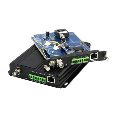 Analogowe wideo Bidi RS232 Data 10/100M Ethernet Media Converter DC5V 40km FC Fiber