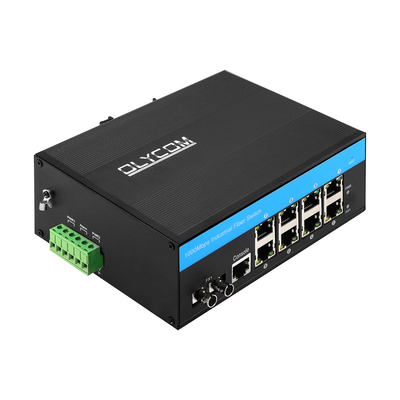 8 portów ERPS L2+ Managed Switch Industrial Gigabit Ethernet ST SM/MM Fiber Port
